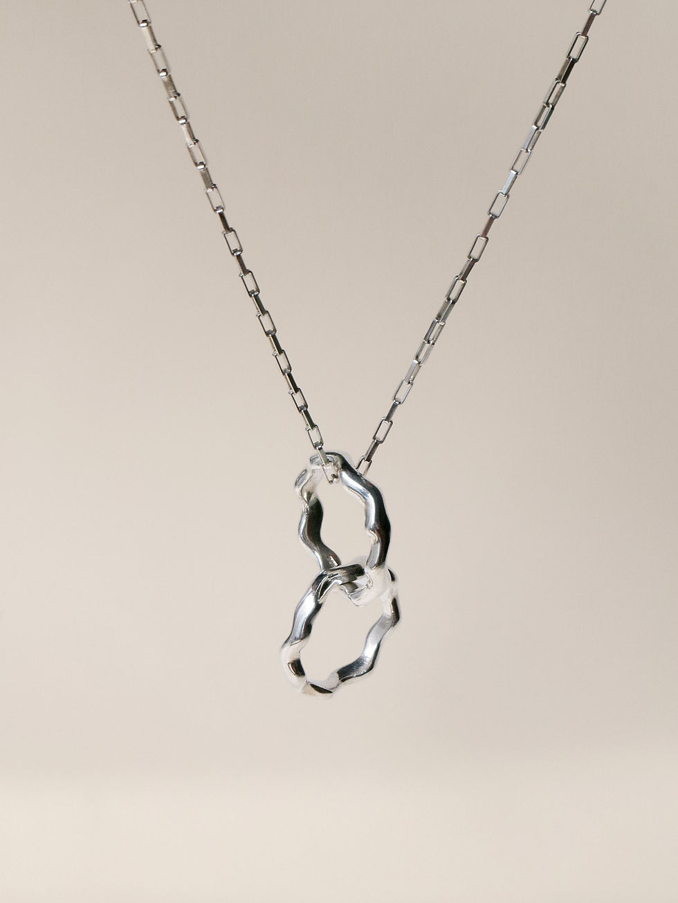 Thumbnail: double layered ring - wavy
