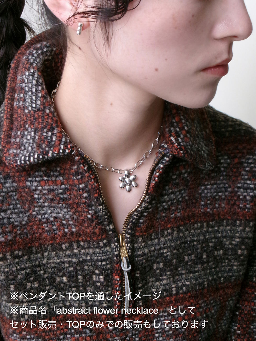 Thumbnail: oval lariat 2way chain necklace