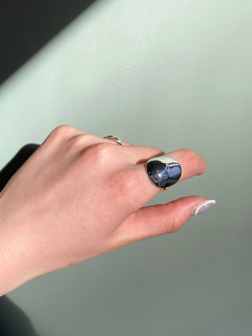 Thumbnail: eggshell ring
