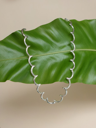 eat bold wavy necklace Sサイズ wavy frill necklace | eat