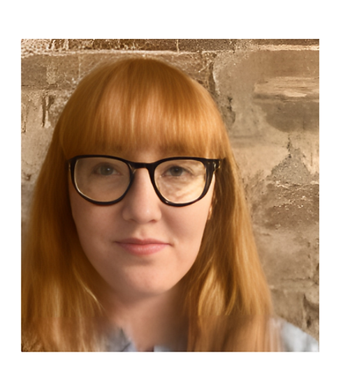 Headshot of a woman with glasses