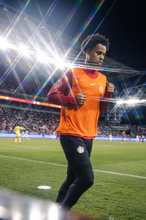 Canada National Soccer Team action shot