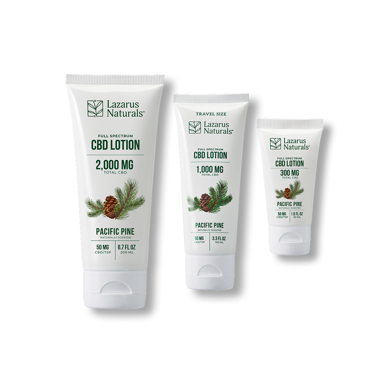 Lazarus Pacific Pine Full Spectrum CBD Lotion