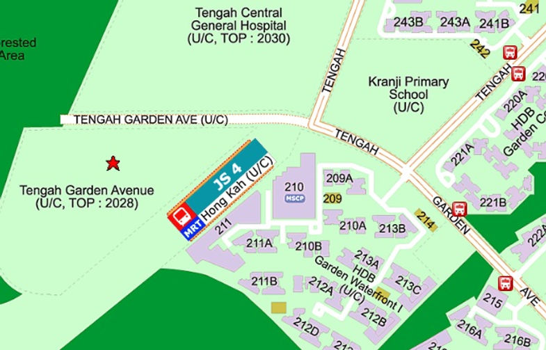 Tengah Garden Residences Location
