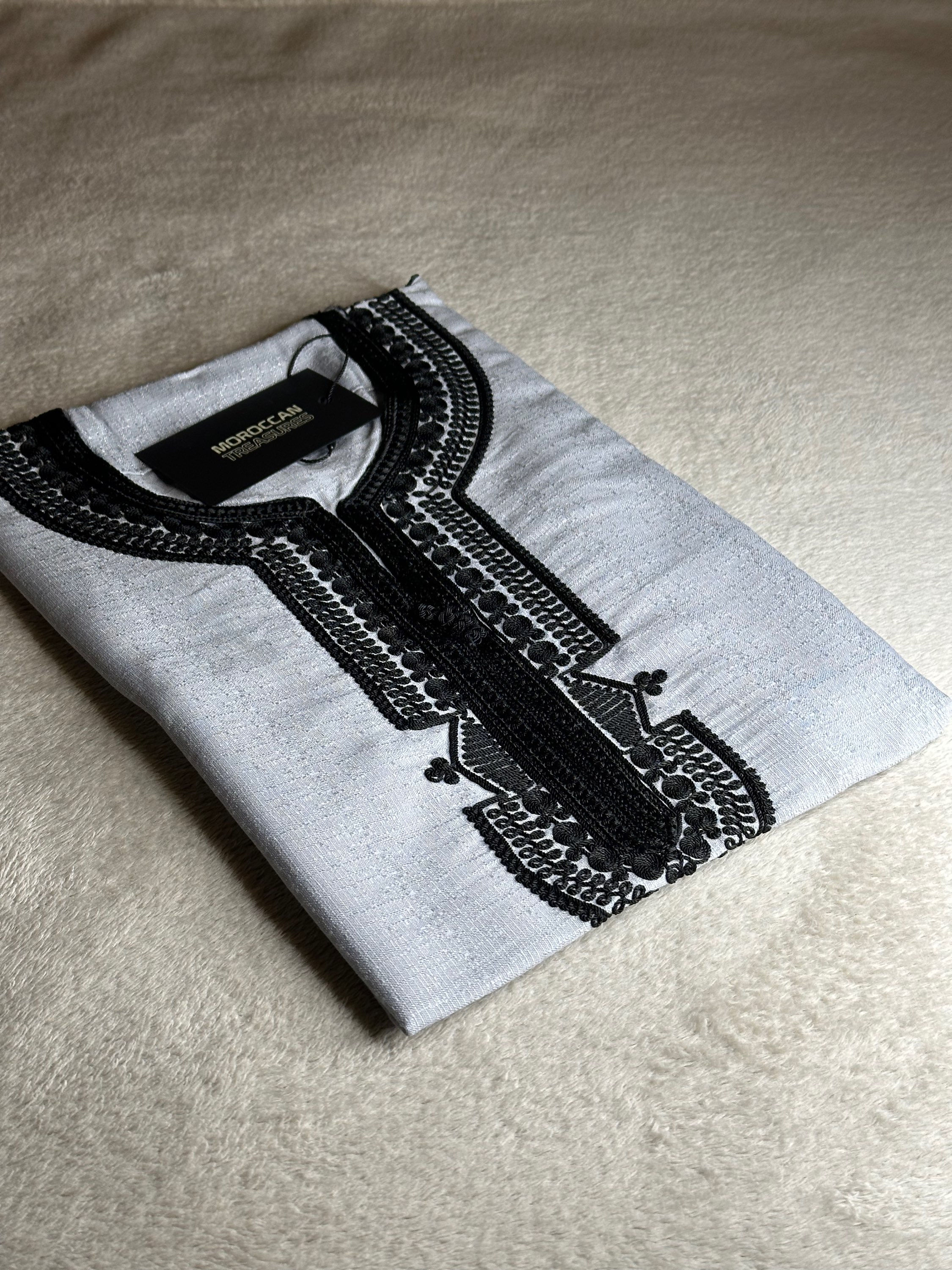 Kids Grey/Black Thobe