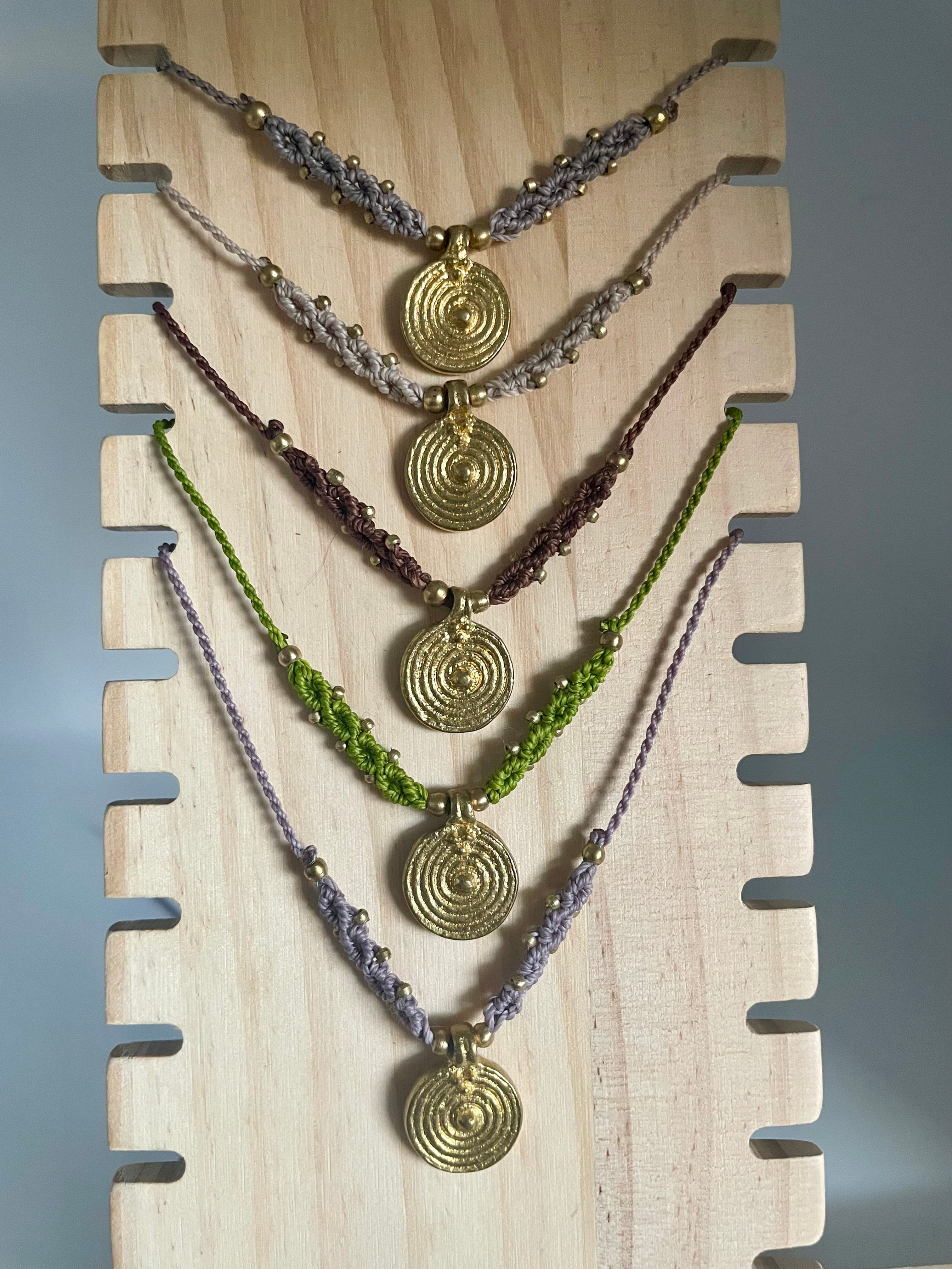 Messinganhänger Lebensspirale groß