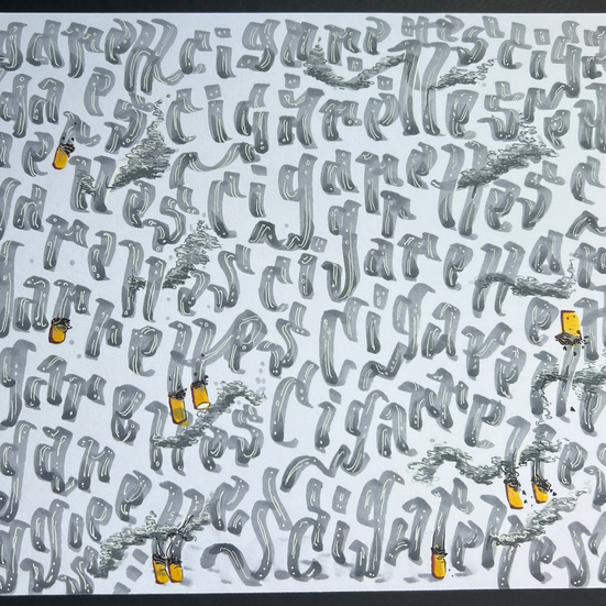 calligraphy and typography