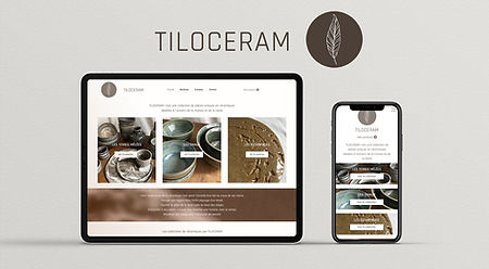 Site internet pour céramiste Tiloceram