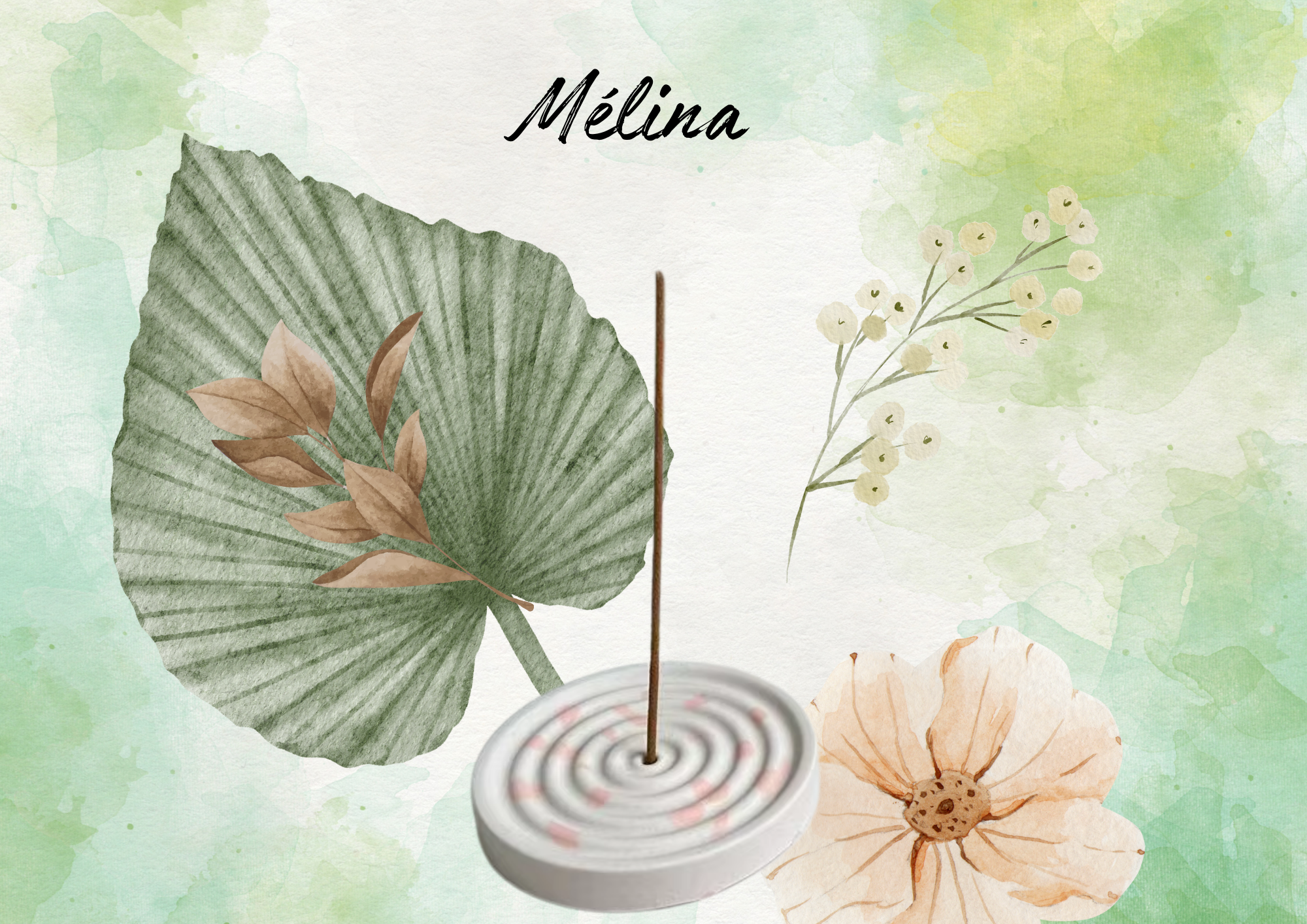 Support Encens Mélina