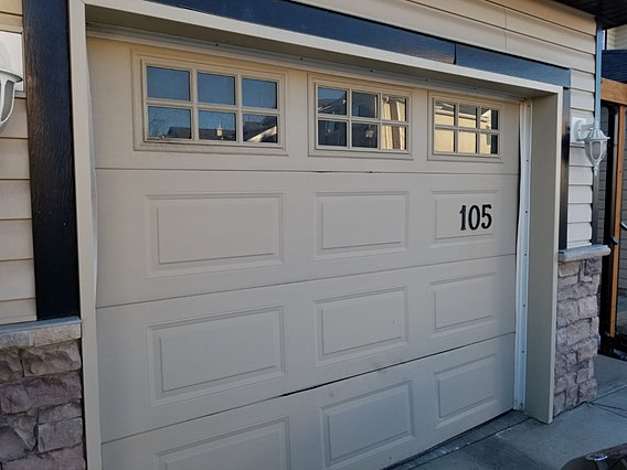 Creative Garage Door Fix Calgary with Simple Design