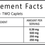 Thumbnail: Supplement Facts for SynBio BCAA + Vitamin B6 Capsules