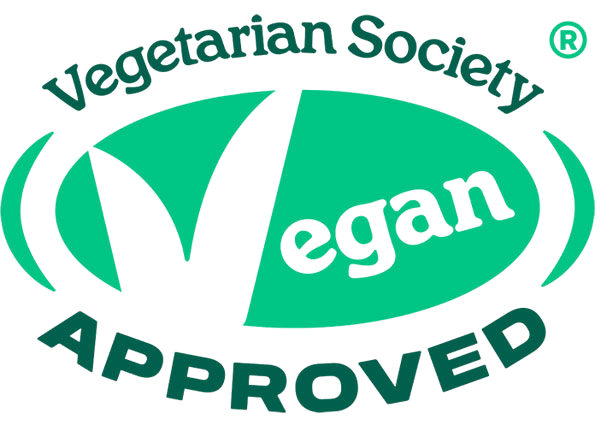 Vegetarian Society Vegan Approved logo on selected Synergy Biologics supplements, indicating suitability for vegans 