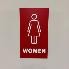 womens bathroom sign