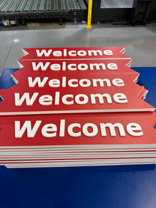 welcome sign
