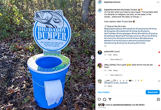 Big Daddy Fishing Rod Racks social post example