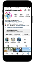 Big Daddy Fishing Rod Racks social media profile on Instagram