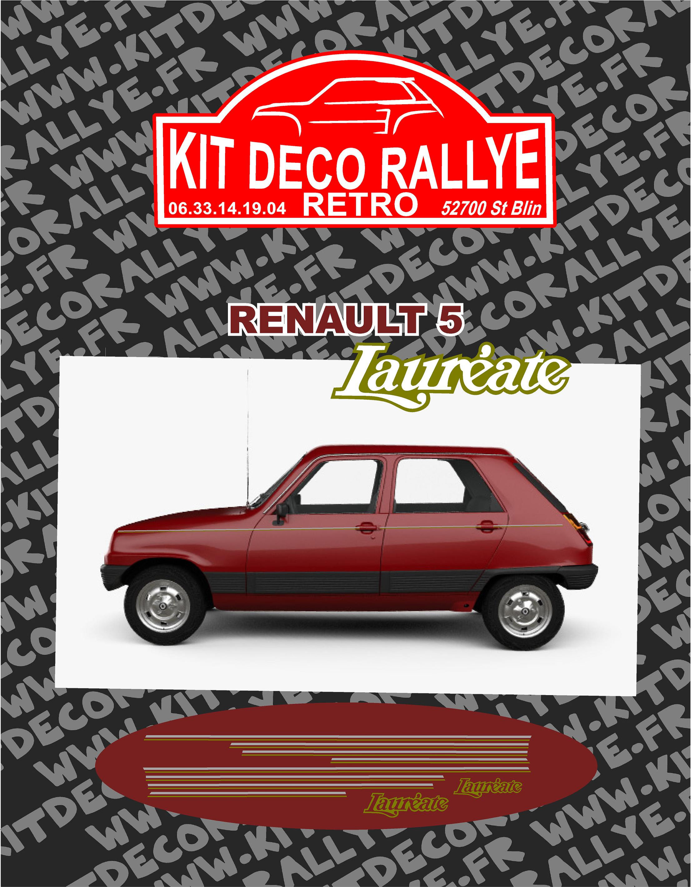 KIT DECO RALLYE  RENAULT 5 LAUREATE