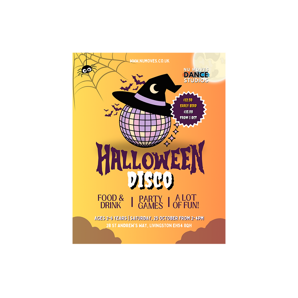 Halloween Disco Ages 2-6 years