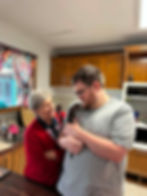 Steven with our Blue Tongue Lizard