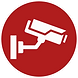 Icon of surveillance camera for exterior coverage