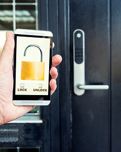 Keyless smart lock on a backyard gate