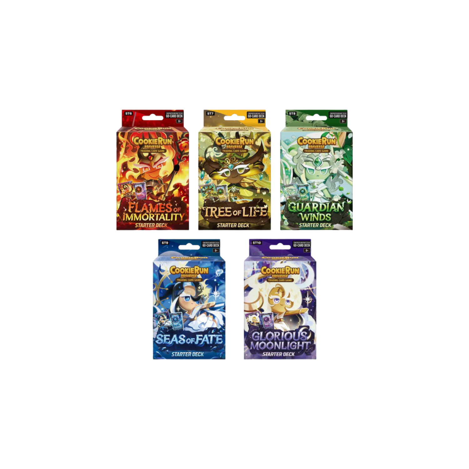 CookieRun TCG: Legendary Cookie Starter Deck Assortment (5)