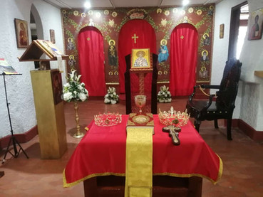 Arreglos en la Parroquia San Basilio de Ostrog, el milagroso. Barranquilla.