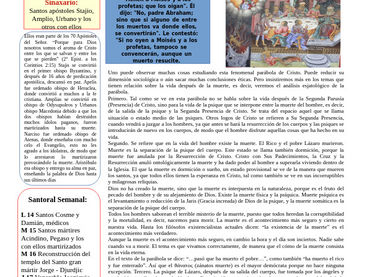 Boletín, Domingo 22 después de Pentecostés