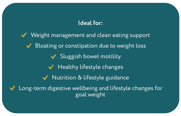 Gut and weight support package ideal for image