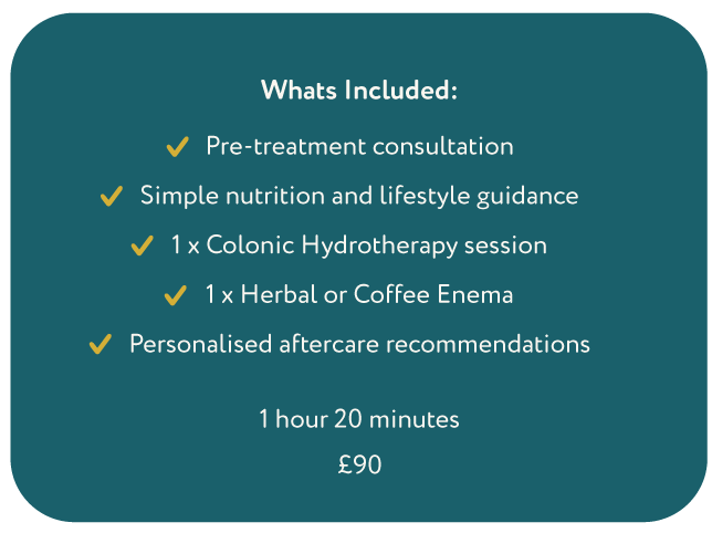 Colonic hydrotherapy service what's included image