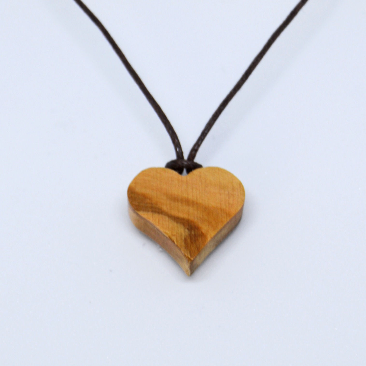Olive Wood Heart Shape Necklace