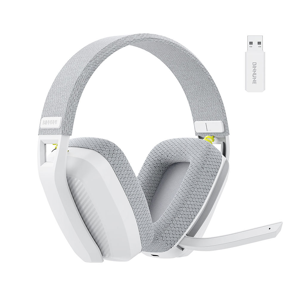 Thumbnail: BINNUNE 2.4GHz Wireless Gaming Headset with Mic for PS5 PS4 PC Mac Playstation B