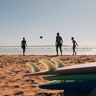 Guests experiencing the surf and relaxation culture of Moroccan coastline