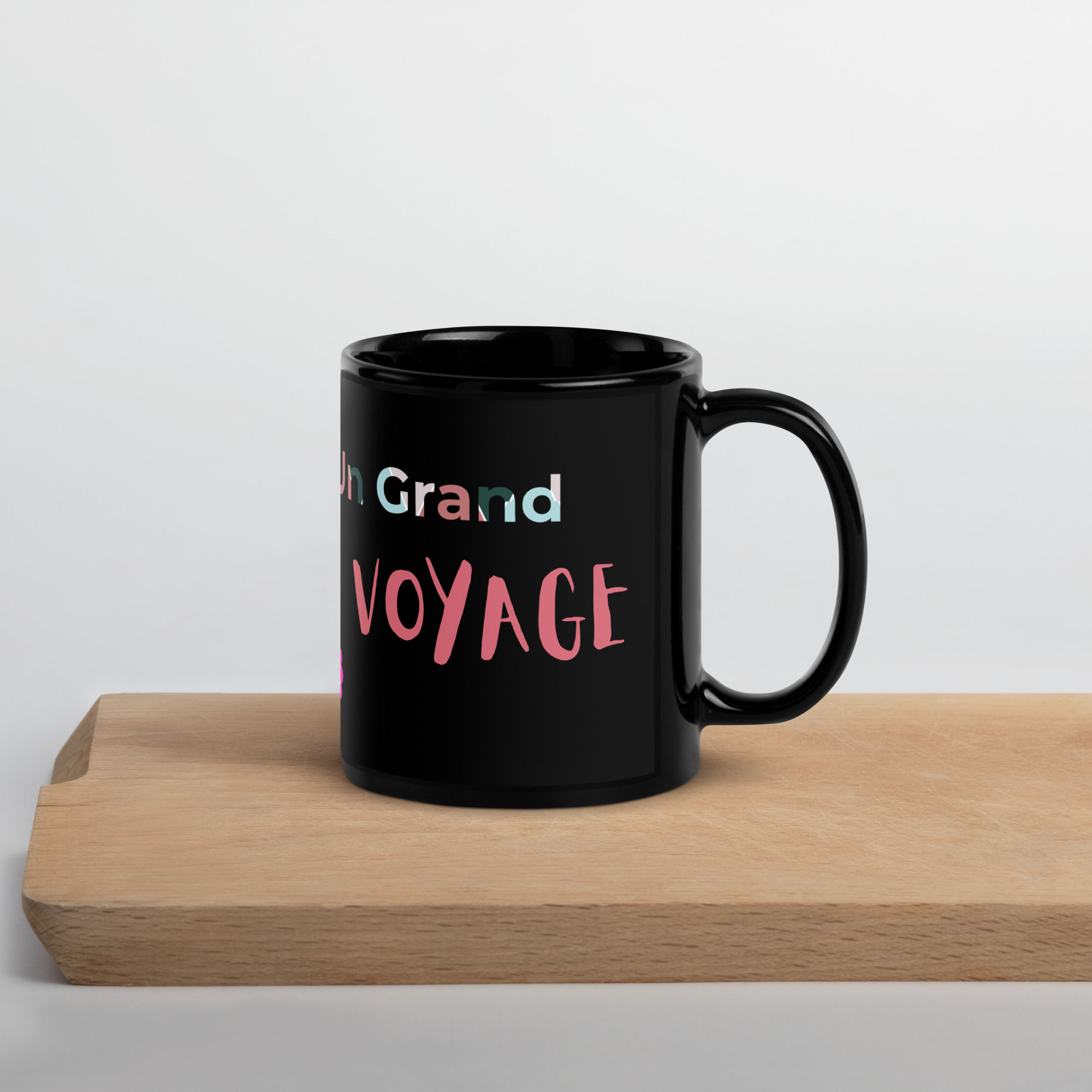 Dirk K - Un grand Voyage - Black Glossy Mug !US only