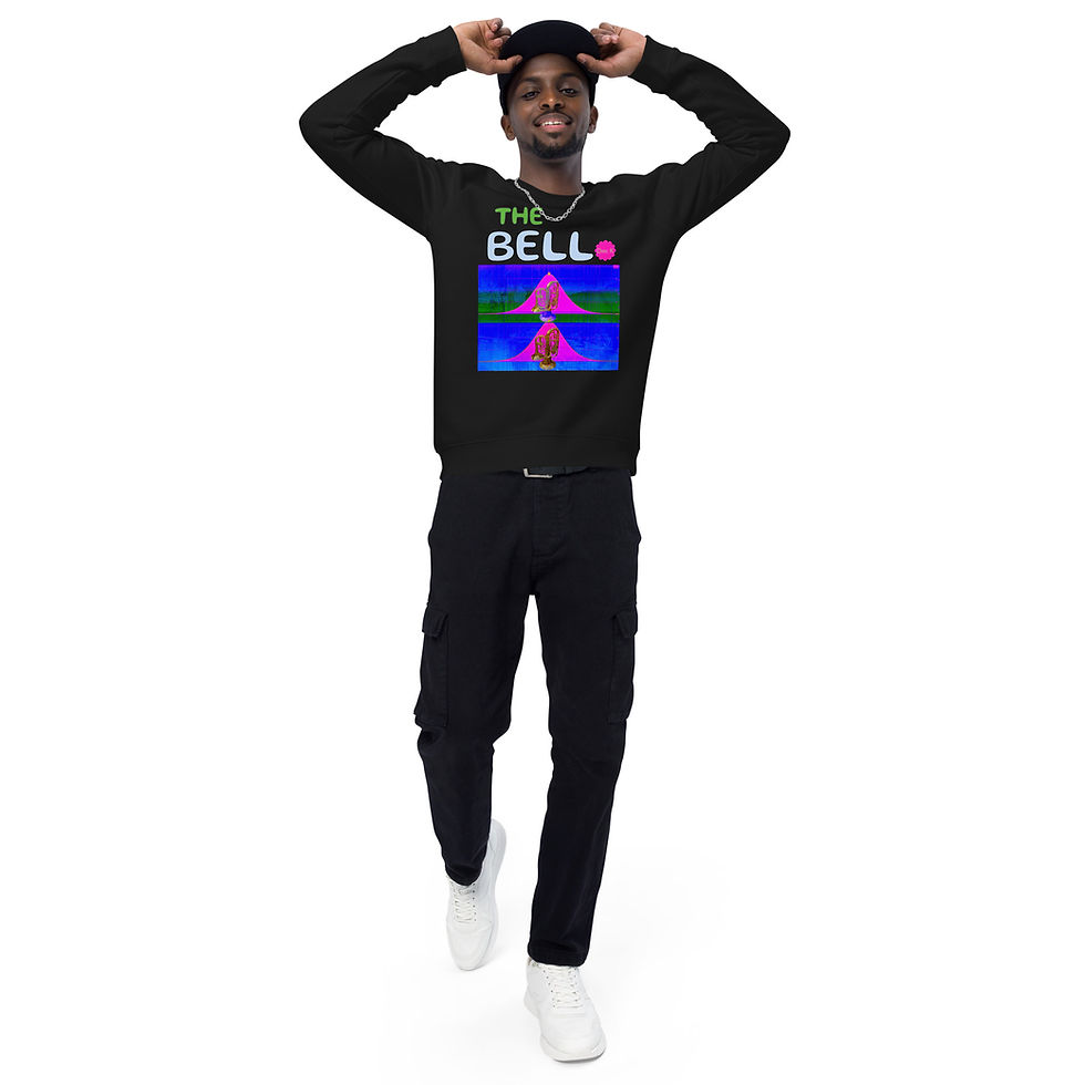 Thumbnail: Dirk K -  The Bell - Unisex organic raglan sweatshirt