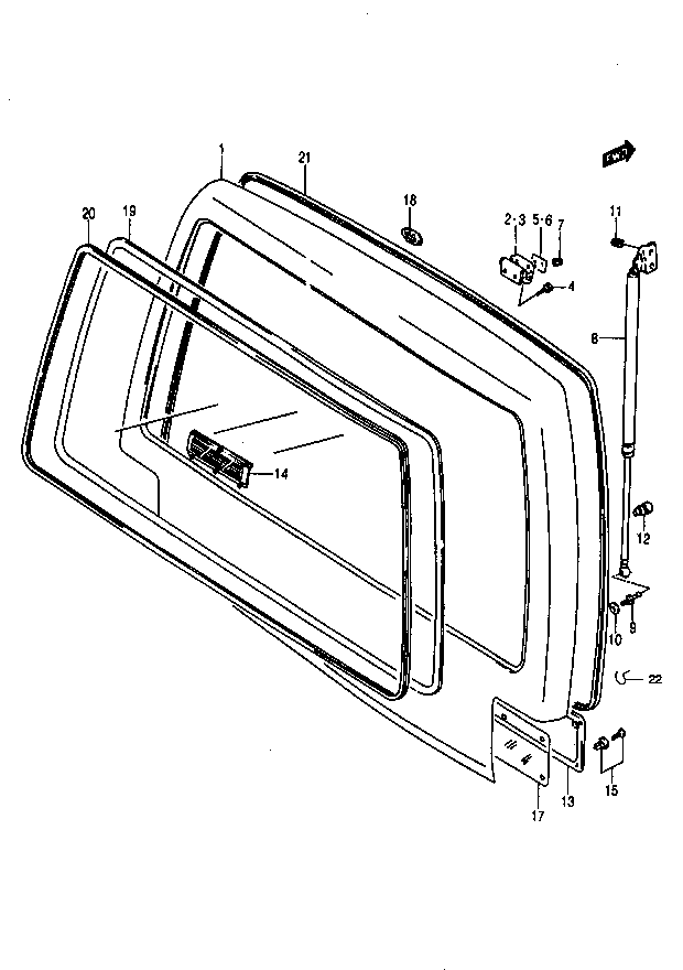 Tylna klapa, teleskop