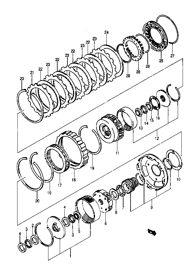 Atomatyczna skrzynia biegów - przekładnia planetarna