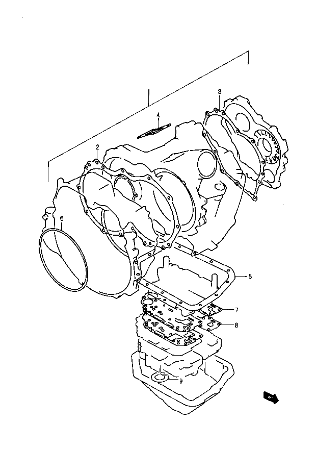 Uszczelki skrzyni biegów AT