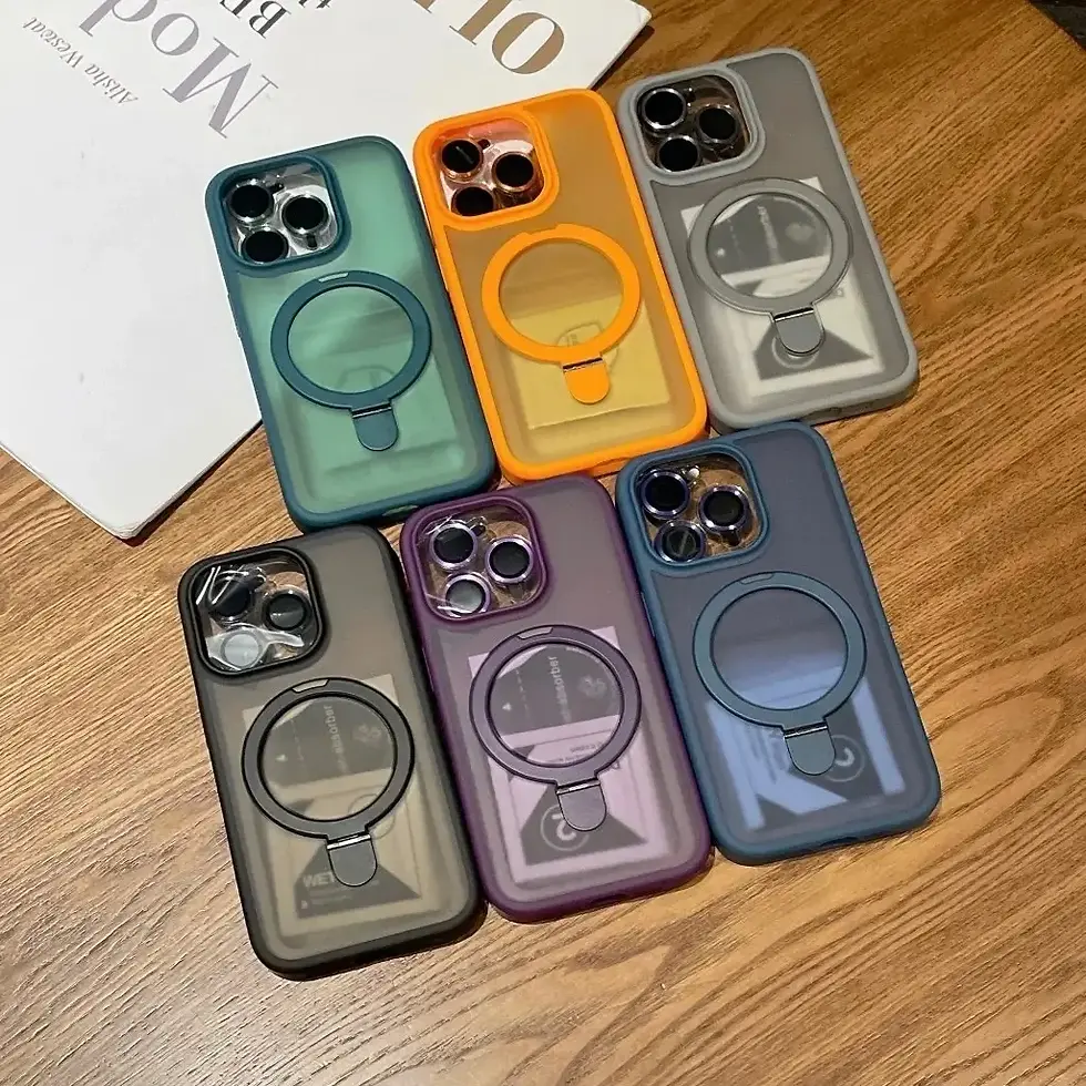 Miniatura: Capa fosca para iPhone com Magsafe com suporte 360°