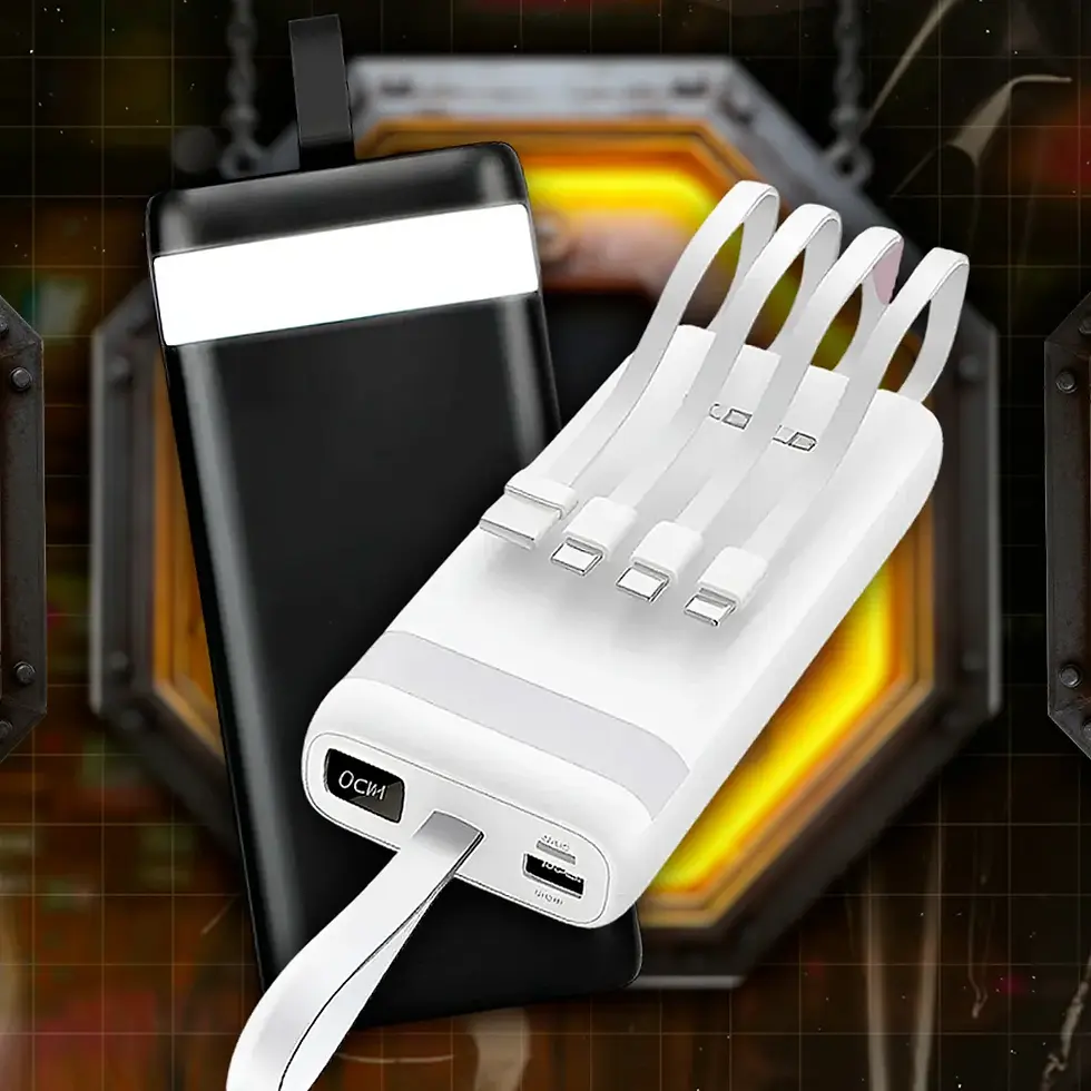 Miniatura: Power Bank Carregador Portátil Com Display 20000mah Cor Preto