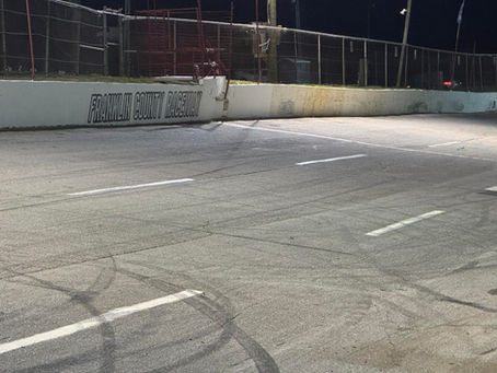 Franklin County Raceway's finish line