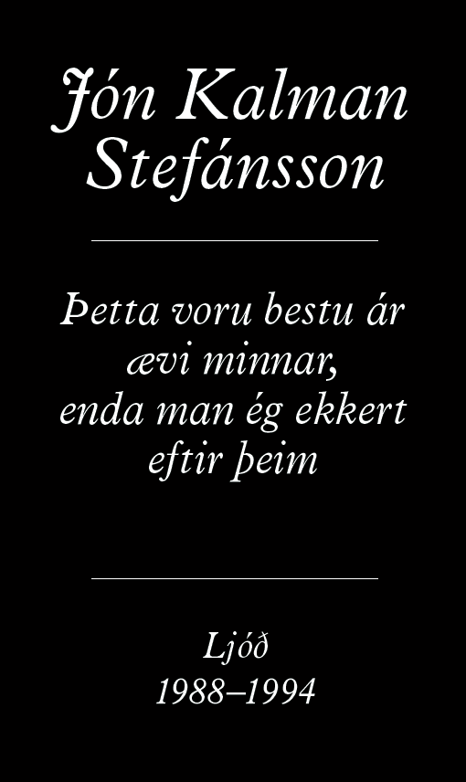 Stefánsson's poetry