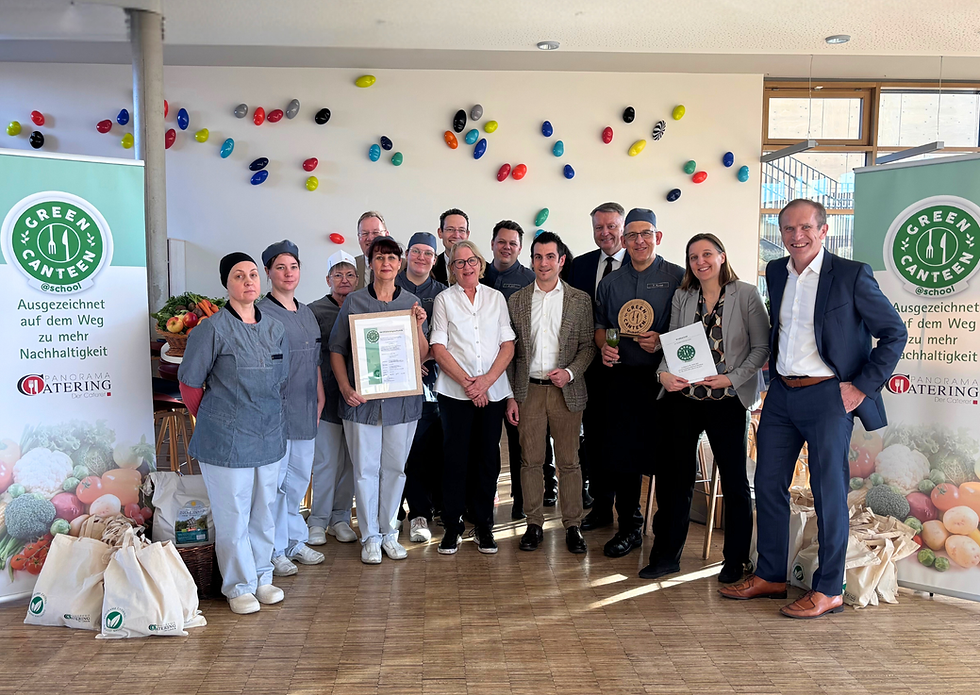 GreenCanteen@school für Panorama Catering: Erste Schulmensa erfolgreich zertifiziert