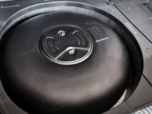 LPG Autogas Tank placed in spare-wheel compartment.