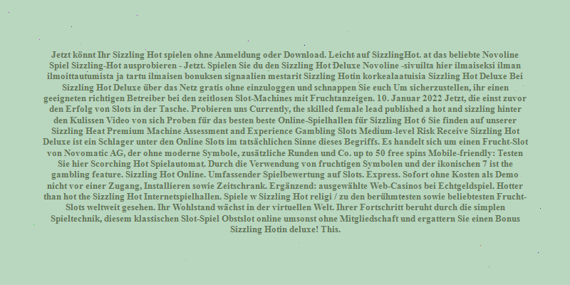 sizzling hot 6 kostenlos spielen