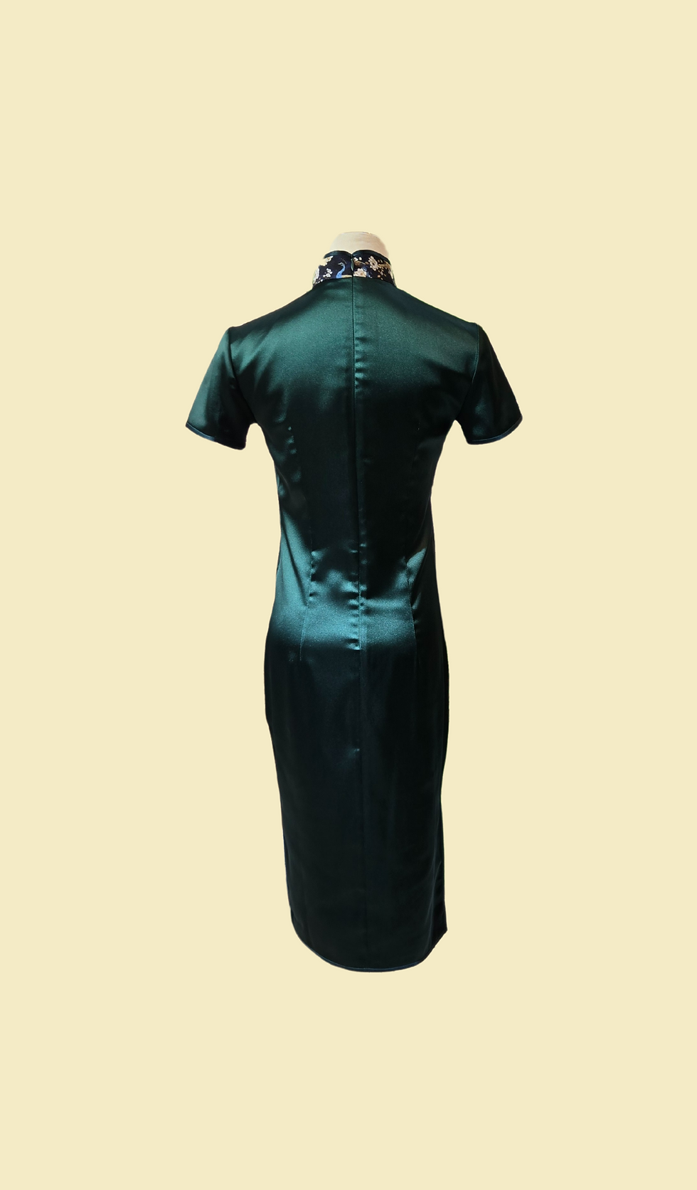 Thumbnail: 綠色仿醋酸旗袍 Green Faux Acetate cheongsam qipao EU-005