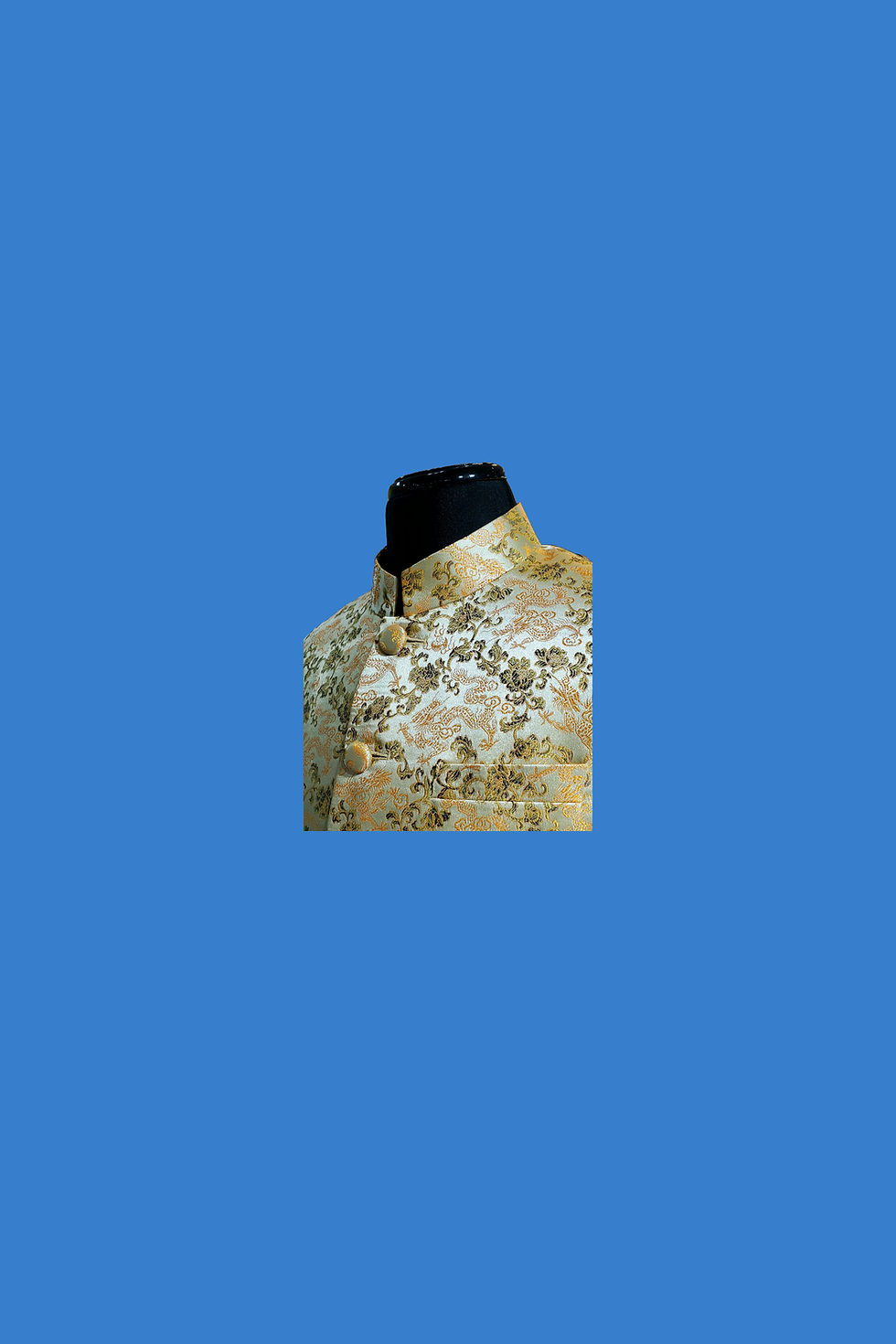 Thumbnail: 真絲混紡外套 (金) Silk Dragon Jacket (Golden)  NS-029A