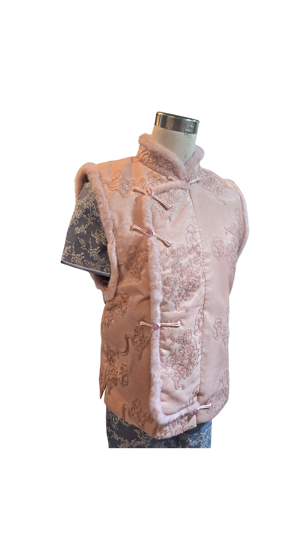 Thumbnail: 粉紅3D立體花背心 Pink 3D Floral Vest L-020
