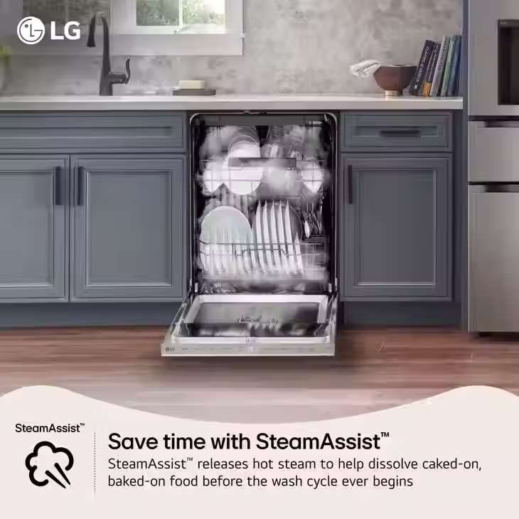 Thumbnail: LG dishwash24 Inch Smart FlushFit Top Control with BlastZone™ Bottle Wash and Qu