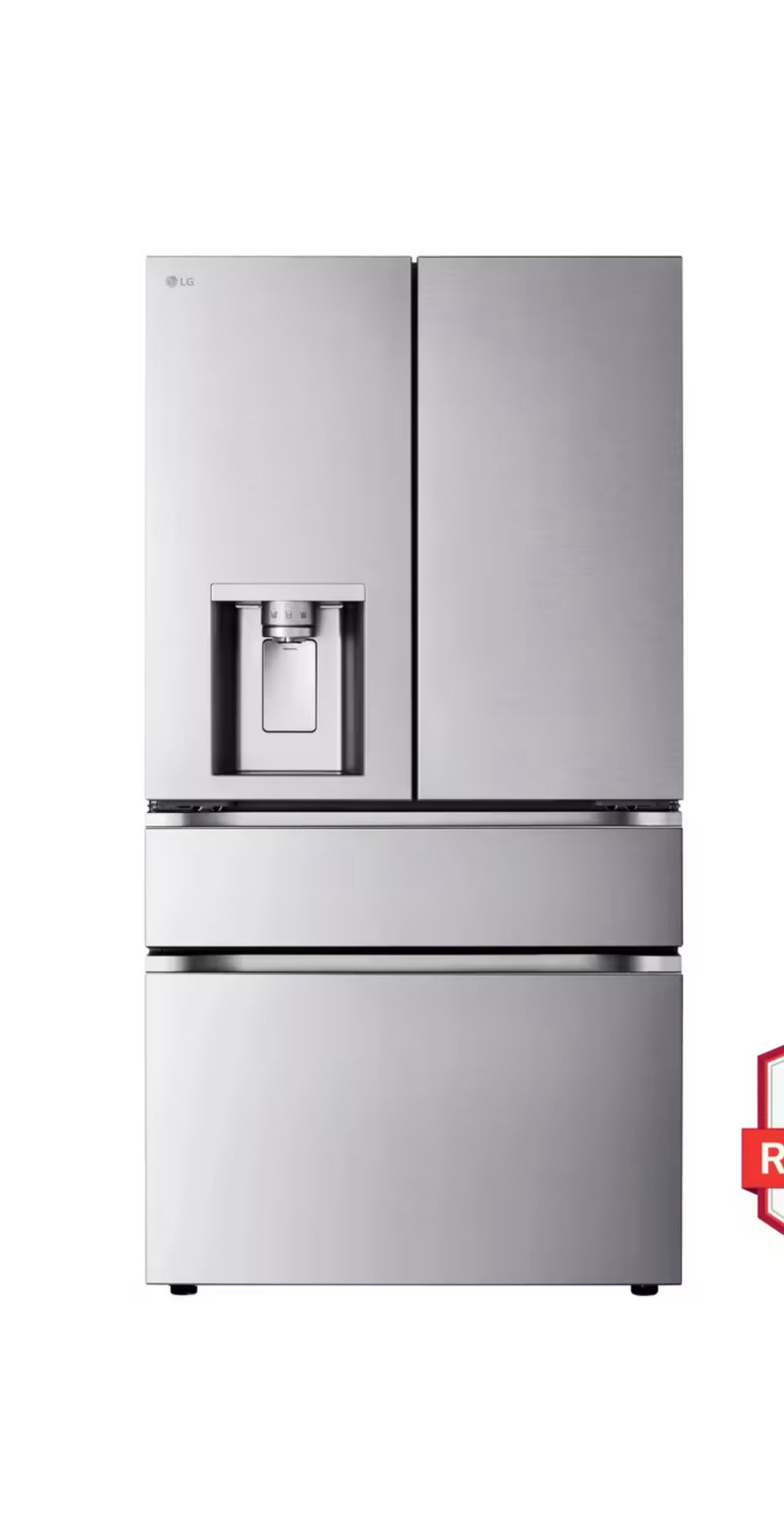 LG 29 ft.³. Smart Standard-Depth 4 French Door Refrigerator Mini IceCraft